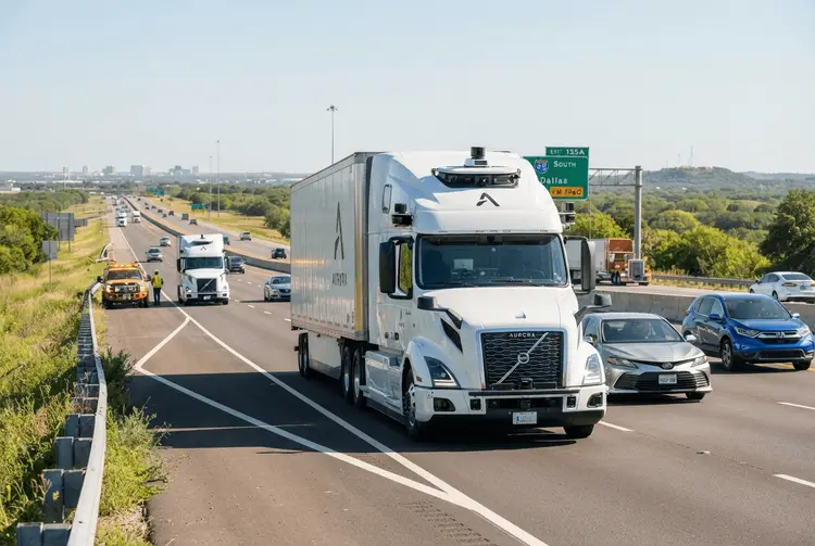 Autonome Lkw in Texas: Der höflichste Fahrer ist ein Roboter