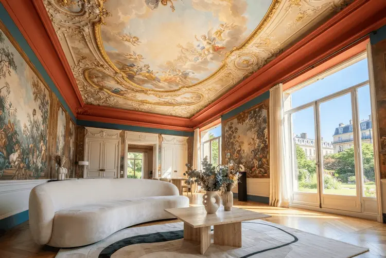 Bemalte Decken erleben eine Renaissance im Interior Design
