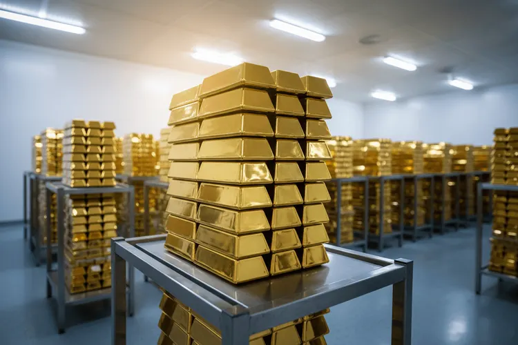 Tether verlangsamt Goldkäufe für USDT-Reserven deutlich