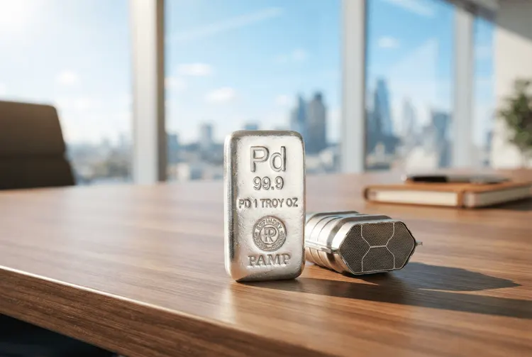 Palladium stürzt 2,6 Prozent ab: Renditen und Dollar drücken