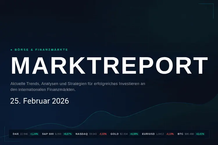 DAX unter 25.000: Zölle und Iran-Konflikt belasten den Markt