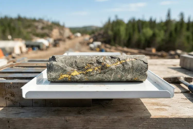 Dryden Gold entdeckt sichtbares Gold bei Mud Lake North