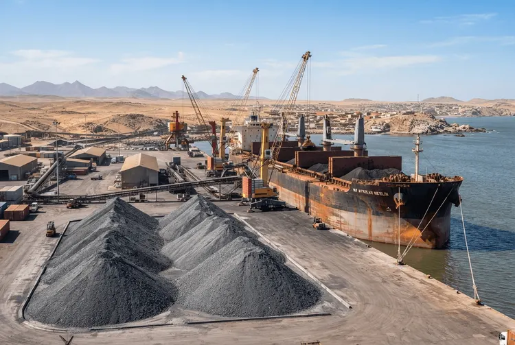Tshipi transportiert 828.000 Tonnen Mangan über Hafen Lüderitz