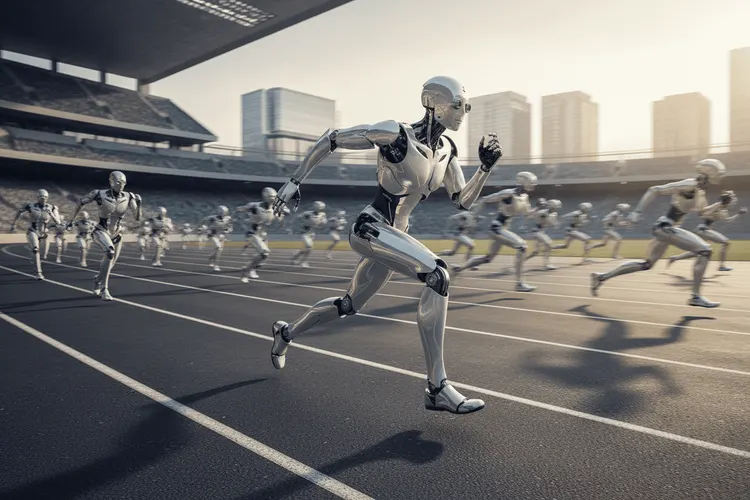 Humanoide Roboter schlagen Menschen beim Halbmarathon in Peking