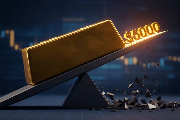 Goldpreis: Rekordanstieg über 5.000 Dollar, dann 11% Crash