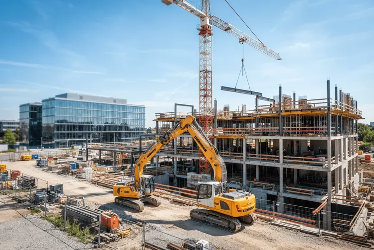 Produktion legt 2,0 Prozent zu: Baugewerbe treibt Konjunktur an