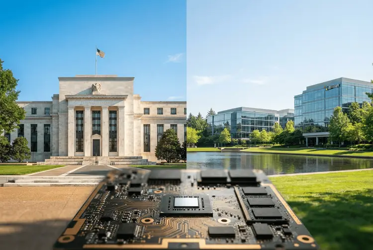 Aktienmarkt steigt nach Fed-Zinsentscheid; Alphabet und Microsoft divergieren