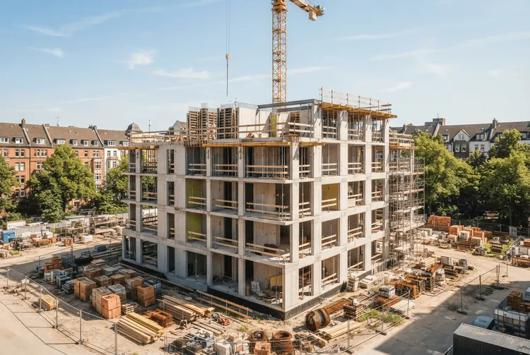 Immobilienpreise steigen langsamer, Wohnungsbau bleibt unter Druck