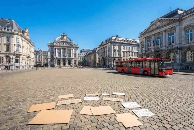Brüssel: Gewerkschaften und Studenten protestieren gegen Haushaltskürzungen