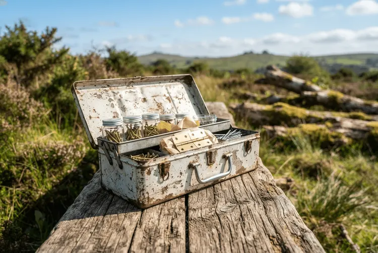 Vaters Werkzeugkiste: Wie recycelte Materialien eine nachhaltige Hütte formten