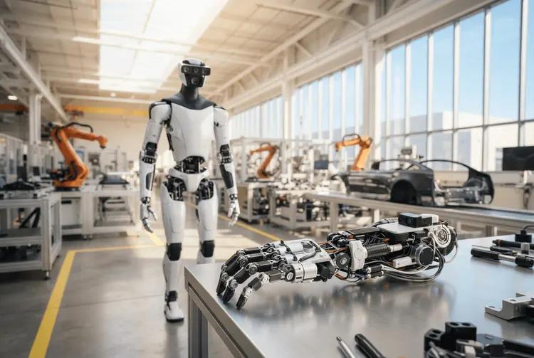 Tesla kämpft mit Produktionsproblemen bei den Händen des Optimus-Roboters