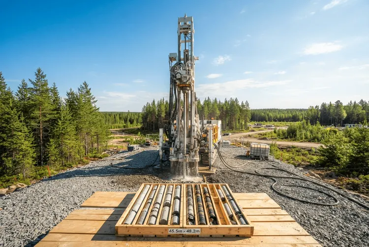 NordX Metals trifft 2,35 Meter mit 0,62% U3O8 in Finnland