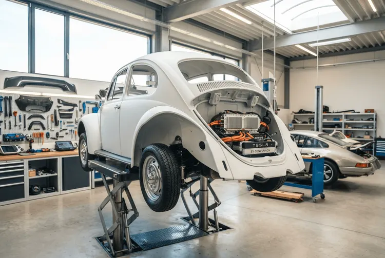 Oldtimer elektrifizieren: Diese Werkstätten bauen Klassiker auf Elektro um