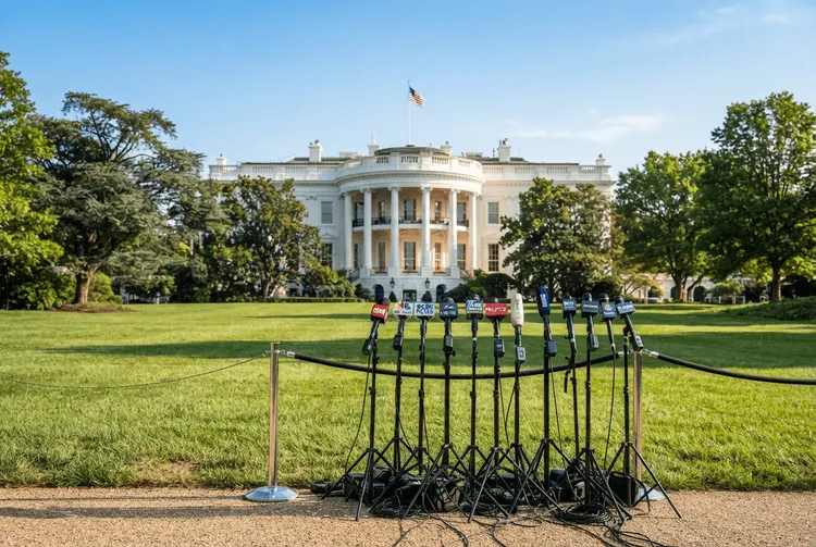 US-Justizministerium verteidigt Trumps Medienverbot aus dem Weißen Haus
