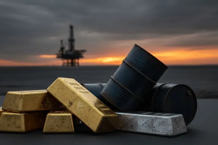 Rohstoffpreise brechen ein: Gold, Silber und Öl unter Druck