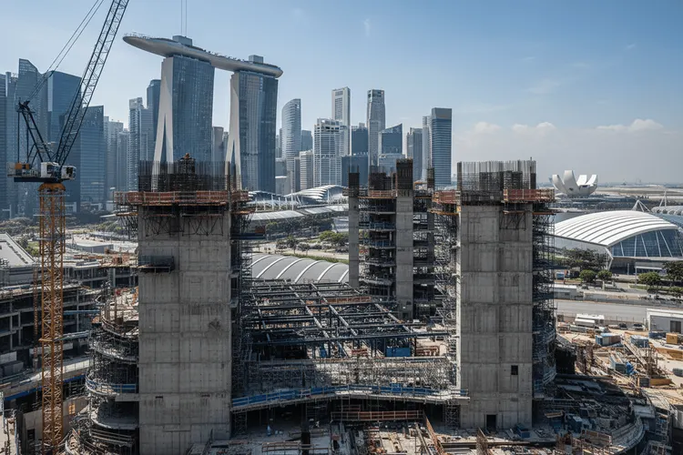 Singapur bewältigt Bauboom mit 8 Milliarden Dollar Megaprojekten