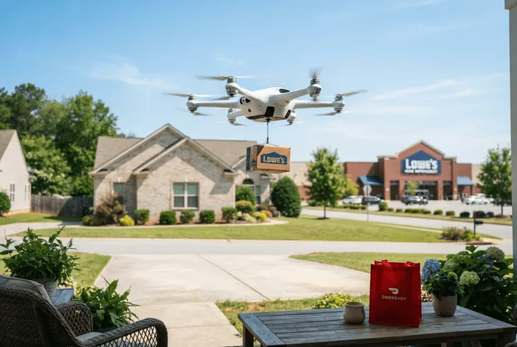 Lowe's startet Drohnen-Lieferservice mit DoorDash und Alphabet-Tochter Wing