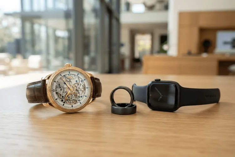 Luxusuhren gegen Smartwatches: Fitnessringe könnten Handgelenke freimachen