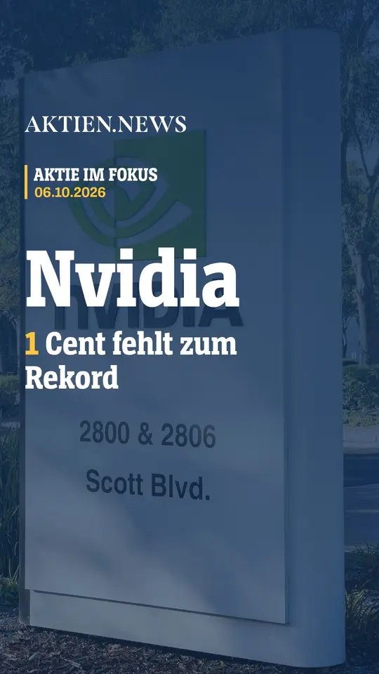 Nvidia verpasst sein Allzeithoch um genau einen Cent – was steckt dahinter?