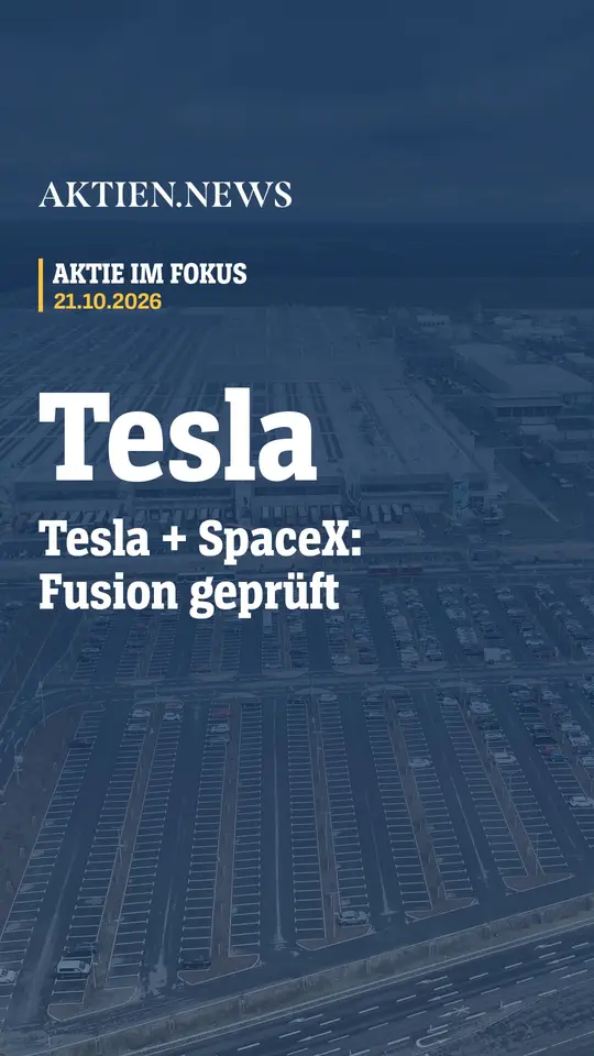 Tesla: Musk prüft Fusion mit SpaceX – Aktie steigt nachbörslich