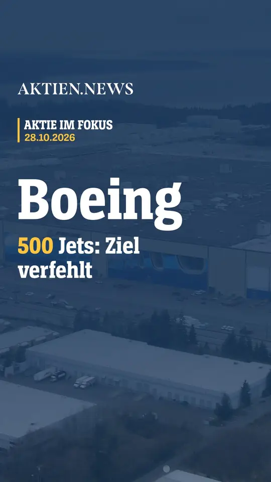Boeing verfehlt 500-Jet-Ziel – Aktie stürzt ab, Turnaround wackelt